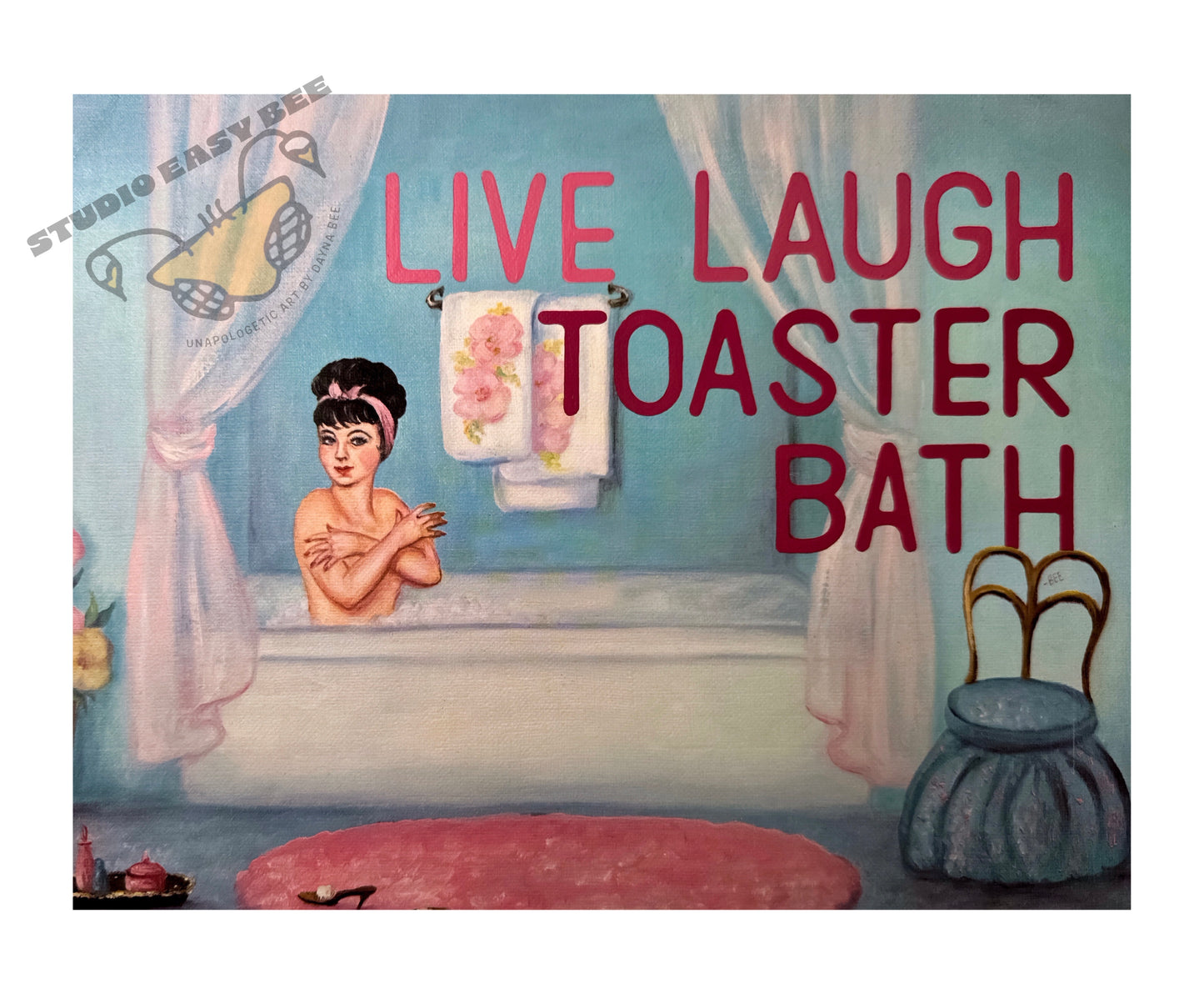 Live Laugh Toaster Bath