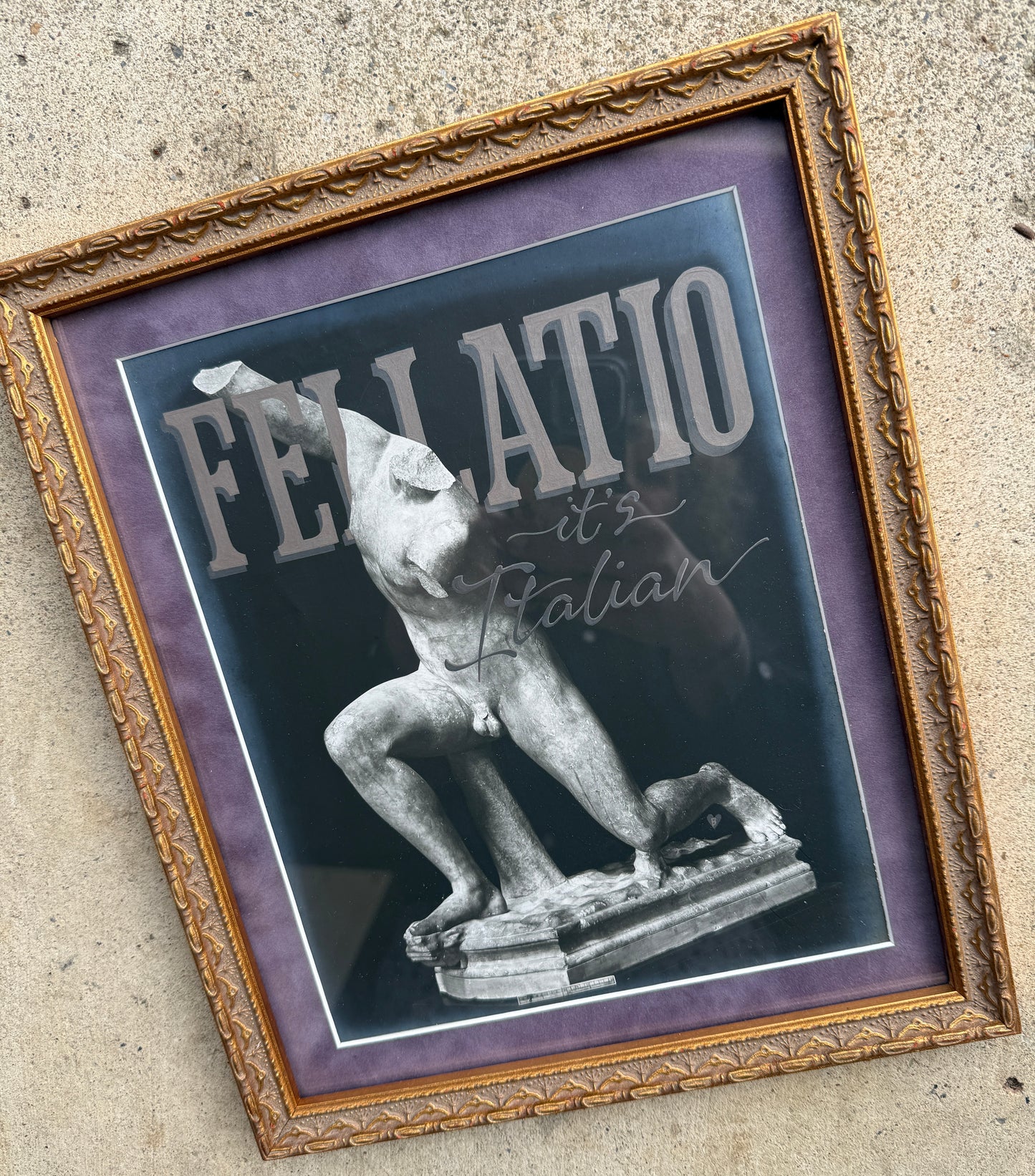 Fellatio. It’s Italian